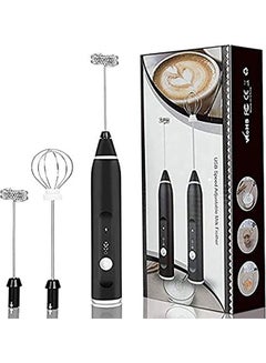 Buy 3-Piece Electric Milk Frother And Whisk Set Multicolour in Egypt