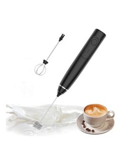 Buy 2-Piece Electric Milk Frother And Whisk Set Black/Silver in Egypt