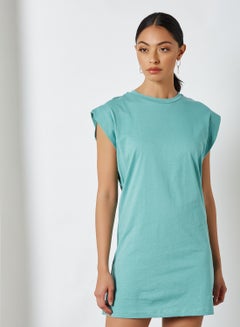 Buy Cap Sleeve Dress Mint in UAE