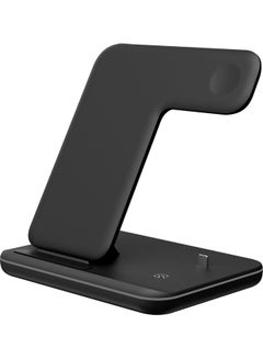 Buy 3-in-1 Z5 Wireless Charger Stand Black in UAE