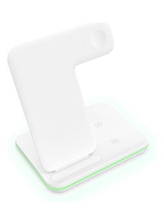 Buy 3-in-1 Wirelessly Charger Dock White in UAE