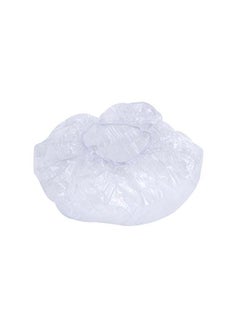 Buy 50 Pieces Disposable Shower Caps Transparent 8x6x2inch in UAE