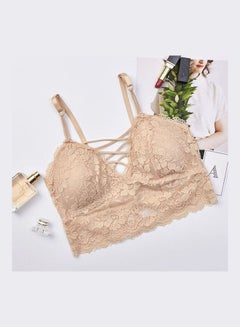 Buy Padded Bralette Beige in Saudi Arabia