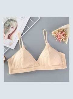 Buy Deep U Cup Push Up Bra Beige in Saudi Arabia