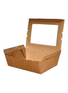 Buy 25-Piece Kraft Paper Boxes Brown 13.8x3.7x4cm in UAE