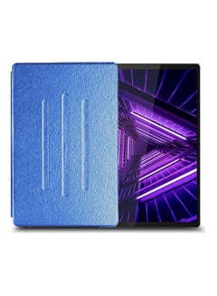Buy Folio Flip Trifold Stand Leather Case Cover For Lenovo Tab M10 FHD Plus Blue in Saudi Arabia