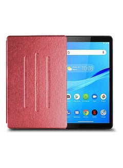 Buy Folio Flip Trifold Stand Case Cover For Lenovo Tab M7 Red in Saudi Arabia