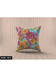 Buy Velvet  Cushion Cover combination Multicolour 60x60cm in Egypt