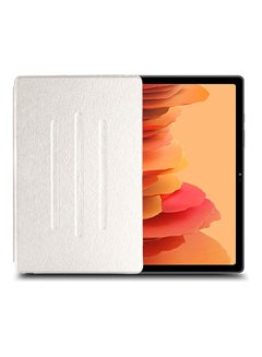 Buy Folio Flip Trifold Stand Case Cover For Samsung Galaxy Tab A7 - 2020 Pearl White in Saudi Arabia