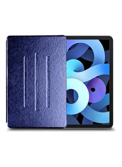 Buy Folio Flip Trifold Stand Case Cover For Apple iPad Air 4 - 2020 Navy Blue in Saudi Arabia