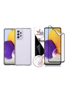 Buy Screen Protector And Back Cover Case For Samsung Galaxy A72 Combo Pack Clear in Saudi Arabia