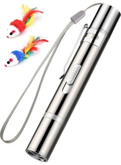 Buy Flashlight Toy Laser LED Pen Light Silver in UAE