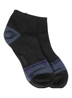 Buy Printed Casual Ankle length Socks Black in UAE