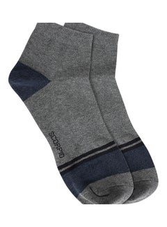 Buy Printed Casual Ankle length Socks Dark Grey in UAE