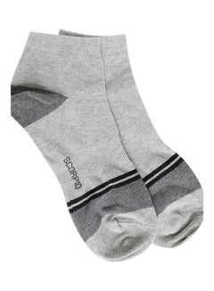 Buy Printed Casual Ankle length Socks Light Grey in UAE