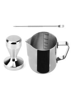 Buy 3-Piece Espresso Tamper Coffee Set Silver in UAE