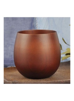 Buy Wooden Big Belly Coffee Cup- 200ml Brown in UAE