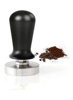 Buy 51mm Coffee Tamper with Handle Silver/Black in UAE