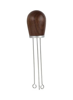 Buy Wood Handle Stainless Steel Espresso Tamper Brown/Silver in Saudi Arabia