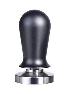 Buy Flat Coffee Tamper With Aluminum Handle Black/Silver 51mm in Saudi Arabia