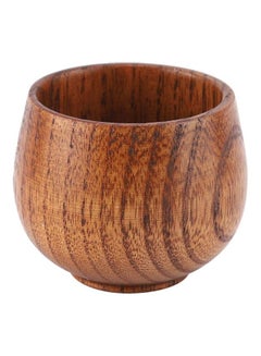 Buy Wooden Tea Cup Brown in UAE