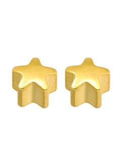 Buy Gold Plated Star Shape Stud Earrings in UAE