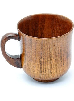 Buy Handmade Wood Coffee Cup- 260ml Brown in Saudi Arabia