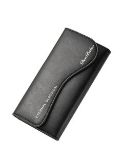 Buy Comfortable And Stylish Long Wallet Black in Saudi Arabia