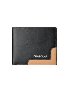 Buy Comfortable And Stylish Long Wallet Black/Beige in UAE