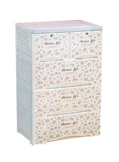 Buy 4-Layer Storage Cabinet Drawer Multicolour in UAE