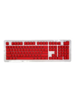 Buy 104 Keys Keycap For Mechanical Keyboard Red in Saudi Arabia