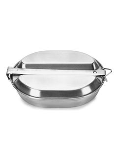 Buy Stainless Steel Egg-Shaped Lunch Box 13 x 8 x 18cm in UAE