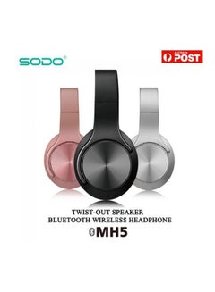 Buy Bluetooth Wireless Headphone & Twist-out Speaker Rose in UAE