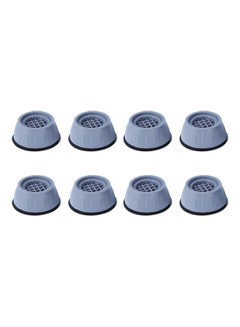Buy 8-Piece Washer Dryer Anti Vibration Pads With Suction Cup Feet Blue 4 x 5cm in Egypt
