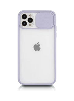 Buy Protective Back Cover For Apple iPhone 12 Pro Max / Purple/Clear in UAE