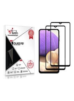 Buy Pack Of 2 Tempered Glass Screen Protector For Samsung Galaxy A32 Black in Saudi Arabia