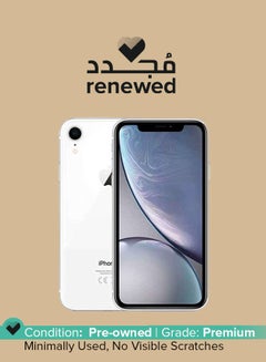 Buy Renewed iPhone XR With Facetime White 128GB 4G LTE in Saudi Arabia
