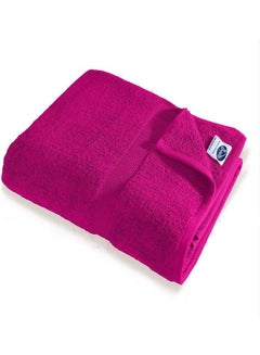 Buy Egyptian Cotton Body Towel Pink 90×150cm in Saudi Arabia