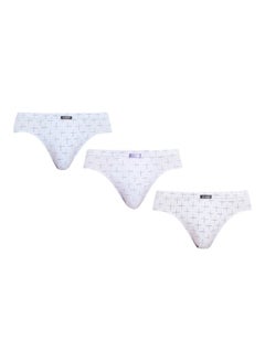 Buy 3-Piece Of Cotton Briefs Multicolour in UAE