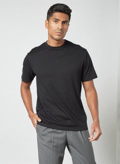 Buy Crew Neck T-Shirt Black in UAE