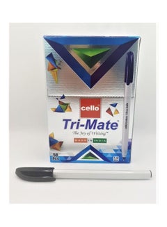 اشتري 50-Piece Tri-Mate Ball Pen أسود في الامارات