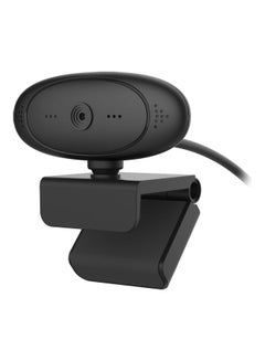 Buy 1080P 2 Mega Pixel Auto Focus 360° Rotation HD Video Conference Webcam with Microphone Black in UAE