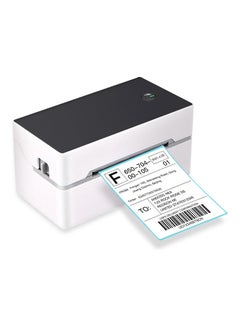 Buy Desktop Shipping Label Printer High Speed USB + BT Direct Thermal Printer Label Maker Sticker 40-80mm Paper Width For Shipping Postage Barcodes Labels Printing White/Black in UAE