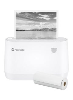 Buy A9 Max Mini Portable Photo Mobile Printer White in UAE