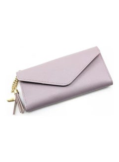 Buy Sleek Lightweight Casual Wallet Light Purple in UAE