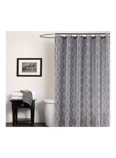 show original title Details about   Shower Curtain 180x200 cm Hexagon Grey White Waterproof Bath Curtain 