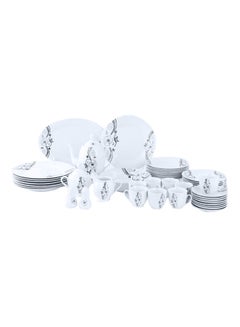 Buy 49-Piece Floria Porcelain Dinner Set Multicolour 46x37.8x31cm in UAE