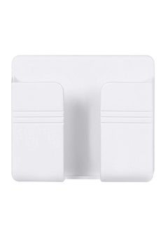 Buy Self Adhesive Wall Mounted Mobile Phone Holder White in UAE