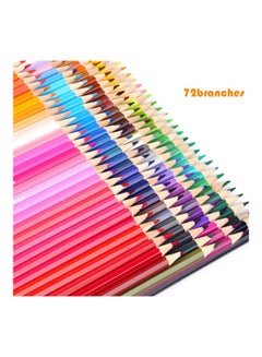 اشتري 72-Piece Professional Oil Color Wooden Pencils Multicolour في السعودية