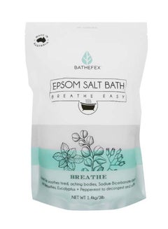 Buy Epsom Salt Bath Breathe Easy White 1400grams in UAE